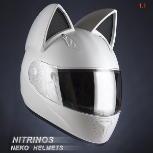 capacete orelha de gato