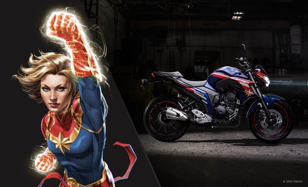 MOTOS DA MARVEL FAZER CAPITA MARVEL