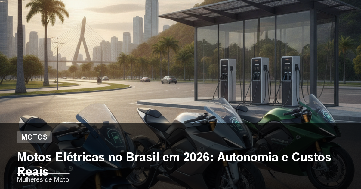 Motos Elétricas no Brasil em 2026: Autonomia e Custos Reais