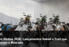 Motos Médias 2026: Lançamentos Naked e Trail que Dominam o Mercado