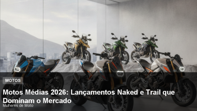 Motos Médias 2026: Lançamentos Naked e Trail que Dominam o Mercado