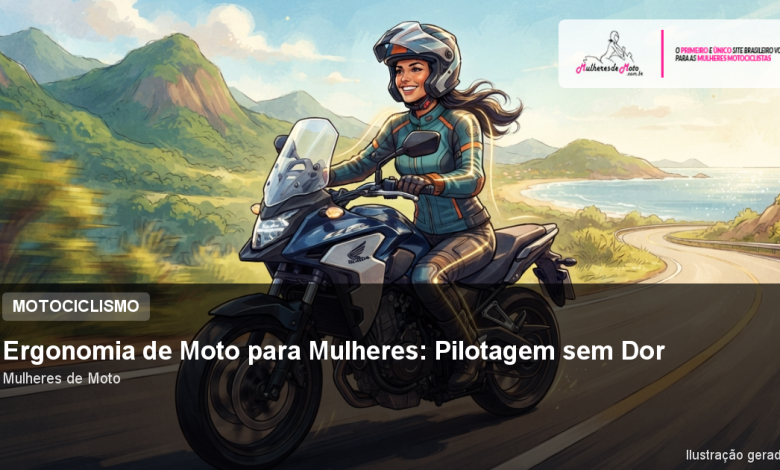 Ergonomia de Moto para Mulheres: Pilotagem sem Dor