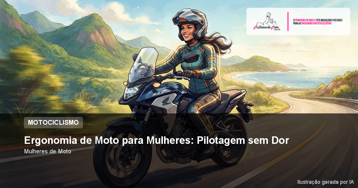 Ergonomia de Moto para Mulheres: Pilotagem sem Dor