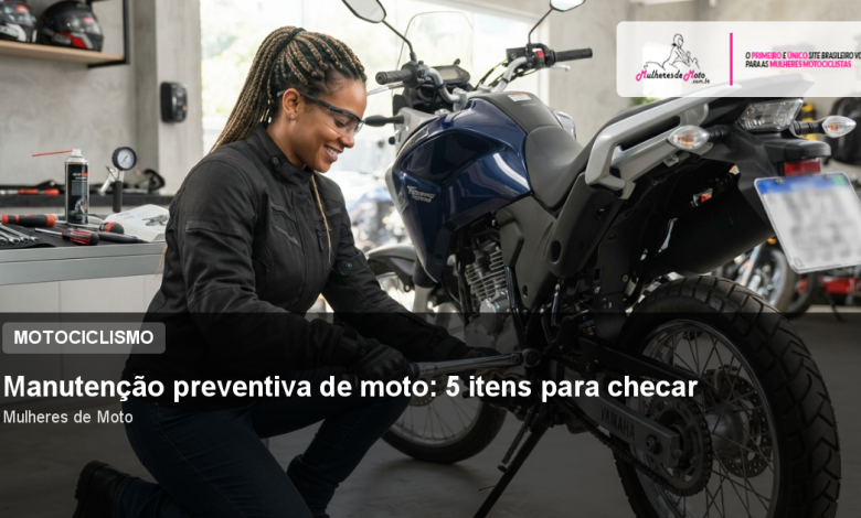 Manutenção preventiva de moto: 5 itens para checar