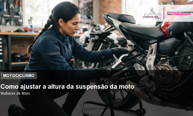 Como ajustar a altura da suspensão da moto