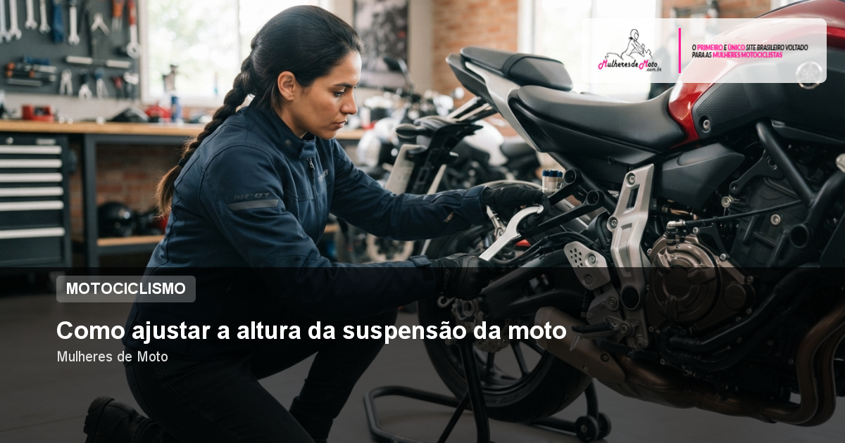 Como ajustar a altura da suspensão da moto
