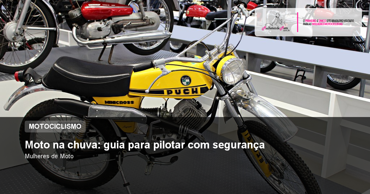 Moto na chuva: guia para pilotar com segurança