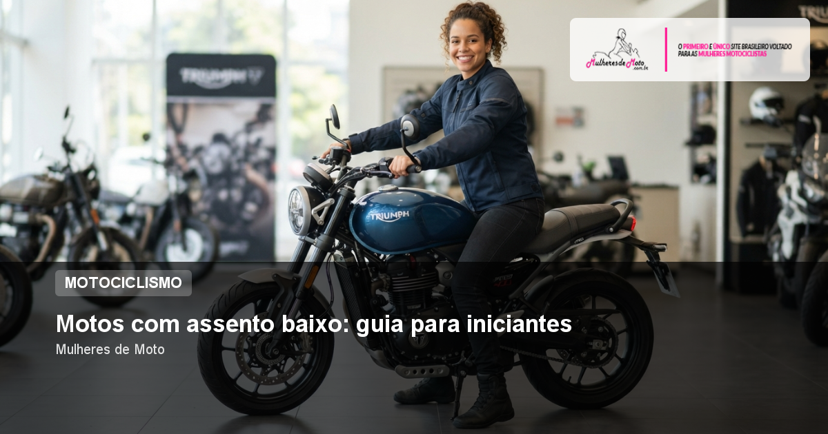 Motos com assento baixo: guia para iniciantes