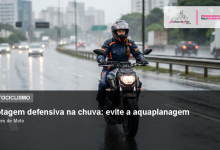 Pilotagem defensiva na chuva: evite a aquaplanagem