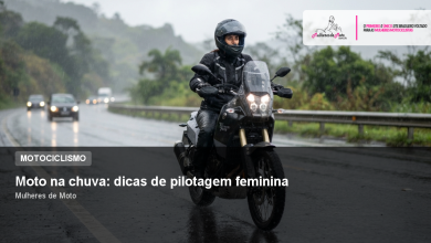 Moto na chuva: dicas de pilotagem feminina