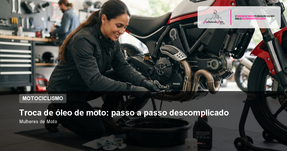 Troca de óleo de moto: passo a passo descomplicado