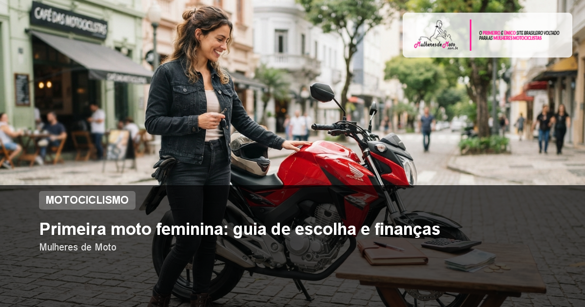 Primeira moto feminina: guia de escolha e finanças