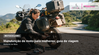 Manutenção de moto para mulheres: guia de viagem
