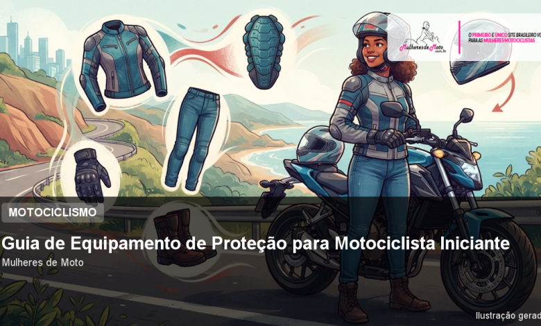 Guia de Equipamento de Proteção para Motociclista Iniciante