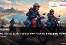 Motos Médias 2024: Modelos com Assento Baixo para Mulheres