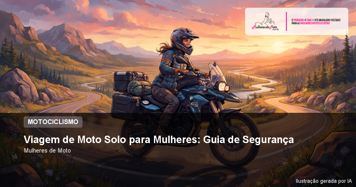 Viagem de Moto Solo para Mulheres: Guia de Segurança