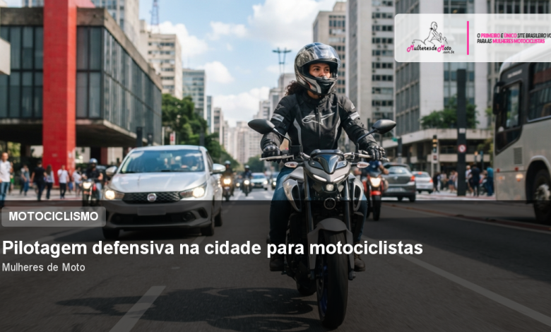 Pilotagem defensiva na cidade para motociclistas