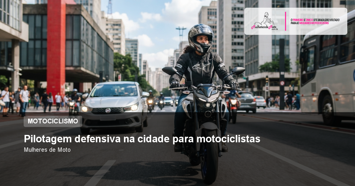 Pilotagem defensiva na cidade para motociclistas