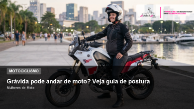 Grávida pode andar de moto? Veja guia de postura