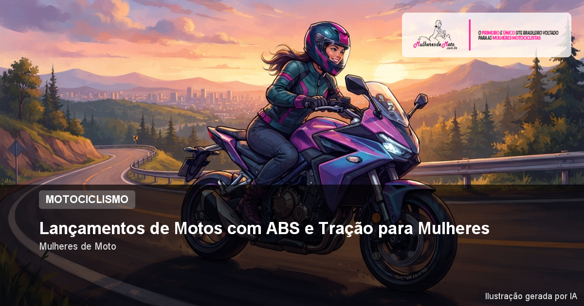 Lançamentos de Motos com ABS e Tração para Mulheres