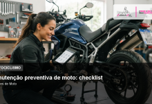 Manutenção preventiva de moto: checklist