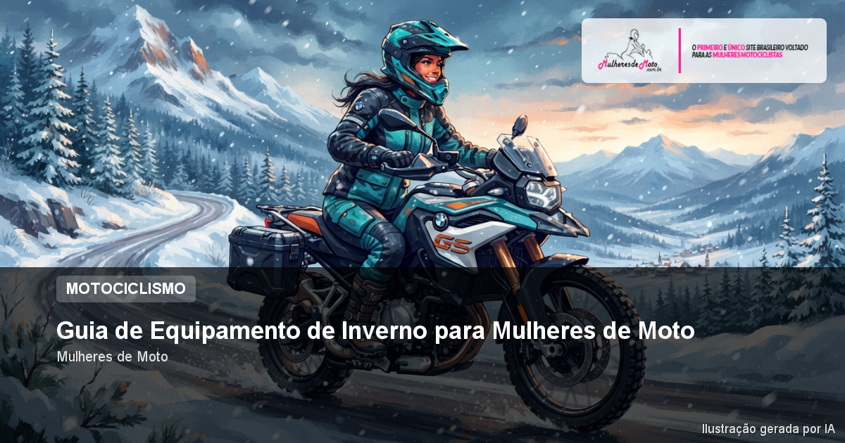 Guia de Equipamento de Inverno para Mulheres de Moto
